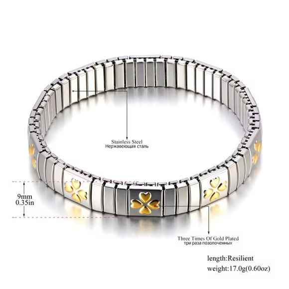 New Gold Heart Charm Bracelet - Picture 6 of 10